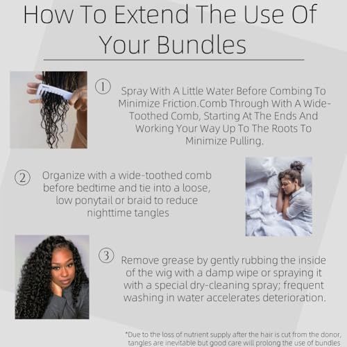 Water Wave Human Hair Bundles 12A Unprocessed Virgin Brazilian Curly Bundles Human Hair Wet And Wavy Natural Black Color Less Shedding Hair For Women As Hair Extension And Fill 28 Inch