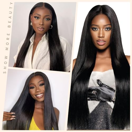 LICHANG 200 Density 13x4 Lace Front Wigs Human Hair 13x4 HD Frontal Human Hair Lace Front Wigs Straight Wigs Human Hair Straight Glueless Human Pre Plucked for Women 22 Inch