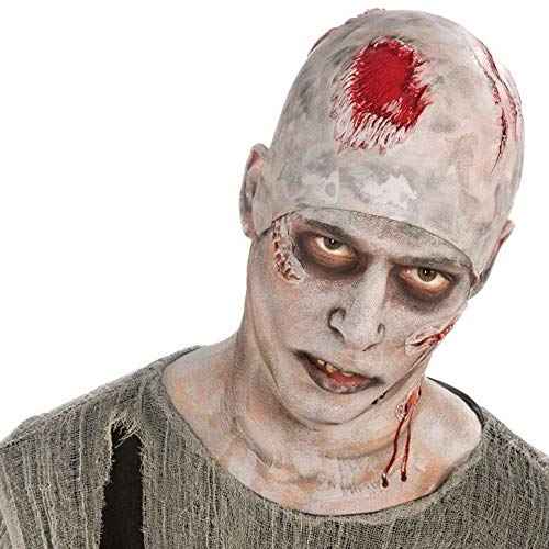 PACETAP 2Pcs Halloween Makeup Bald Caps, Makeup Latex Bald Caps Bald Head Wig Cap Cosplay Accessory for Kids Adults Teens (2 Large)