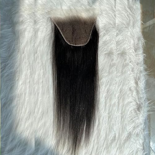 Venice Hair Real HD Lace Closure only 0.10mm Ultra-thin Invisible Crystal HD Lace Pre Plucked with Baby Hair Straight Human Hair Lace Frontal Closure (7x5 HD Straight, 16 Inch)