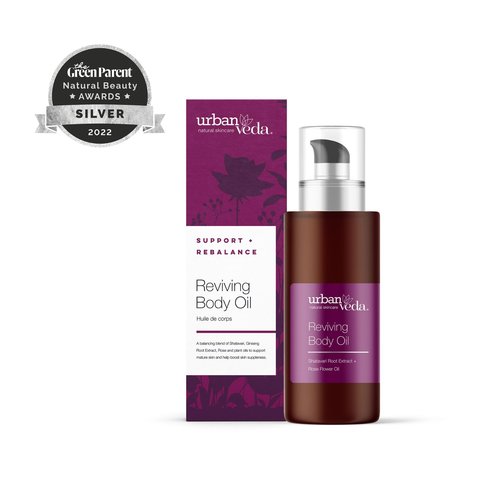 Urban Veda Natural Skincare Reviving Body Oil for Tired and Mature Skin 3.3 Fl Oz