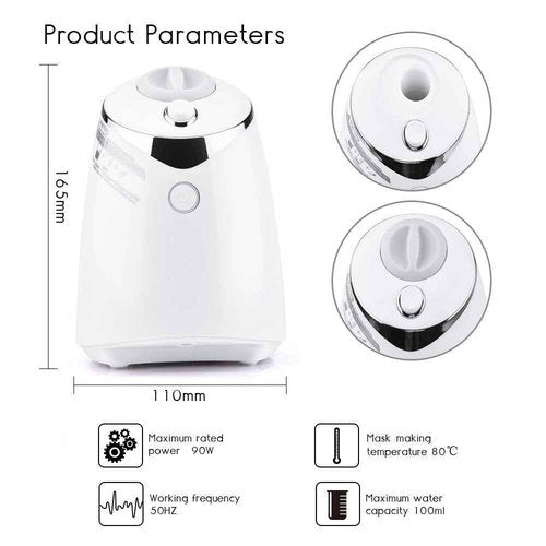Face Mask Maker Facial Mask Machine with 32 Counts Collagen Pills Make Your Own Face Masks Kit Home Automatic DIY Face Mask Maker, Facial Cream Maker Gifts for Women Girls