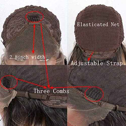 1001#Color Synthetic Blonde White Lace Front Wigs For Women Hair Platinum Blonde Hair Long Body Wave Wig Heat Resistant Fiber Long Wavy Wigs