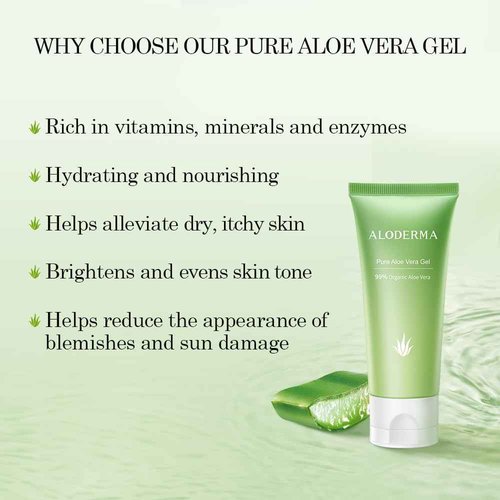 Aloderma Essential Aloe Soothing & Repairing Skin Care Set - 5 Pieces - Gel, Cleanser x2pcs, Toner, Cream