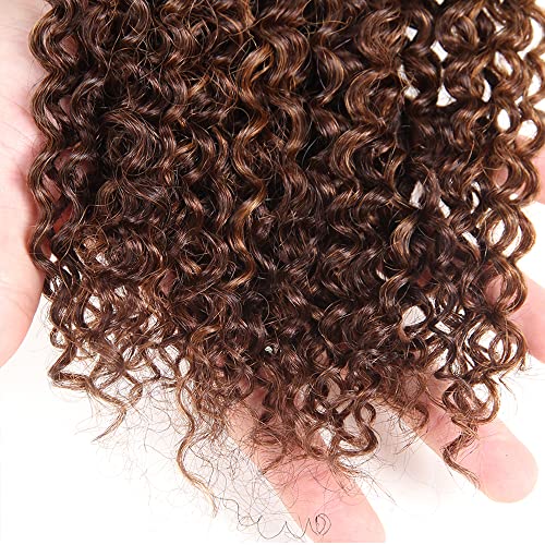 Brown Bundles Human Hair 18 20 22 Inch P4/30 Water Wave 3 Bundles Brazilian Virgin Remy Hair Double Weft Weave Human Hair Extensions