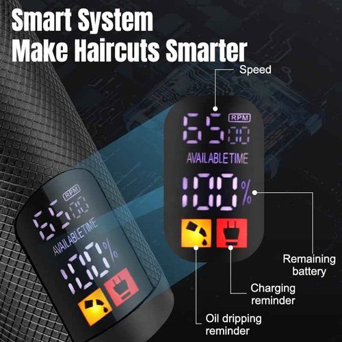 EHJYO Professional Hair Clippers and Trimmer Set, Electric Razor Foil Shavers, Cordless Clippers for Hair Cutting, LCD Display/Travel Case, Gifts