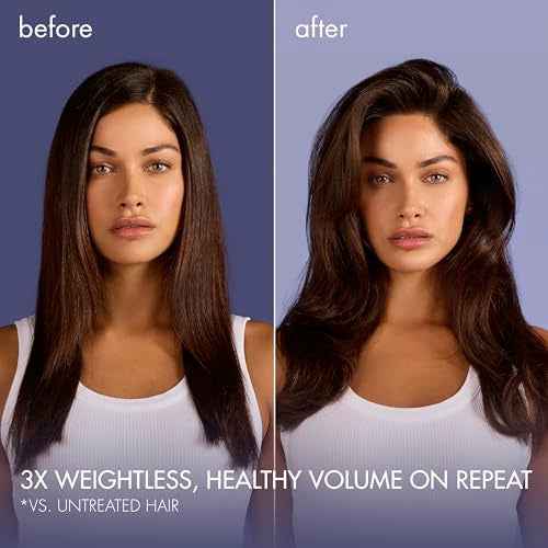 Nexxus Hy-Volume Weightless Lift Cloud Foam Treatment for Flat & Limp Hair, 48 Hours Volume, ProteinFusion with Collagen & Hyaluronic Acid, 5.5 fl oz