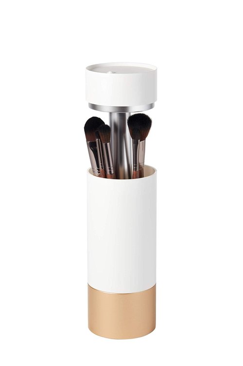 Brushean Makeup Brushes UV Sanitizer (Standard, White/Rose Gold)