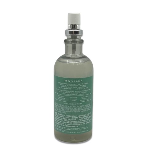Bath & Body Works - Aromatherapy - Breathe Deep Eucalyptus Lavender - 3 Pack Bundle, Ultimate Hydration Body Cream, Essential Oil Mist & Body Wash and Foam Bath