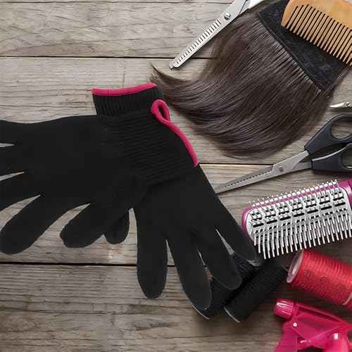 Heat Resistant Gloves - Professional Hot Hand Glove - Heat Protection Flat Iron Glove for Women Hair Styling