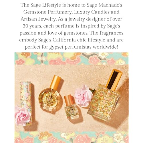The Sage Lifestyle Pearl Organic Perfume Spray, Vanilla Perfume for Women, Sandalwood, Soft Musk, Gourmand Subtle Soft Fragrance, Luxury Long Lasting Clean Scent Vegan & Cruelty Free Made in USA, 2 oz