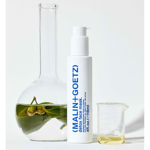 MALIN+GOETZ Detox Face Mask | 5-Minute Oxygenating Gel | Camellia Leaf, Vitamins C & E, Soy & Squalane | Purifies, Brightens, Hydrates | Vegetarian, Cruelty-Free | Allure Beauty Award Winner (4 Fl Oz)