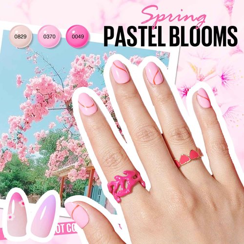MEFA 42 Colors Gel Nail Polish Kit with U V Light, 59 Pcs All Seasons Collection Colorful Gel Polish Essential Set with 5 Psc Matte/Glossy Base Top Coat, Salon Gifts for Women