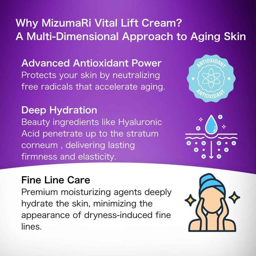 MizumaRi Brightening & Hydrating Cream | Jojoba Oil¹ seals moisture for clearer, hydrated sensitive skin 30ml
