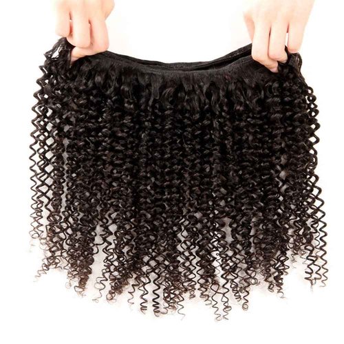 ISEE Hair Virgin Malaysian Jerry Curly Human Hair One Bundles,100% Unprocessed Human Curly Hair Extensions Natural Black Can Be Dyed (10'')