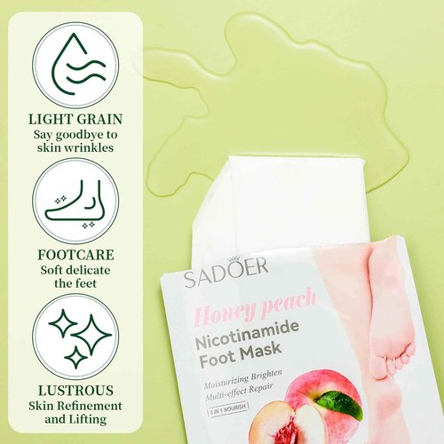 Swiffen 48 Pcs Fruits Foot Mask Bulk Hydrating Moisturizing Socks Feet Peeling Mask for Dry Cracked Aloe Foot Care for Spa Day Kit Beauty Relaxation Gift for Women