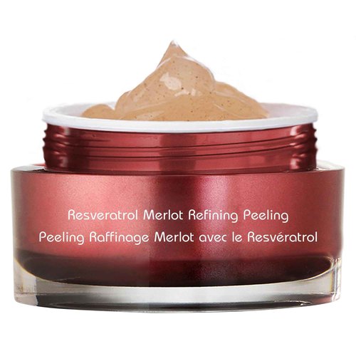 Vine Vera Merlot Peeling Gel - Face Scrub Peel to Gently Exfoliate Skin - Vine Vera Products for All Skin Types - Resveratrol Skin Care Products from the Vine Vera Collection - 50 Ml / 1.69 Fl Oz.