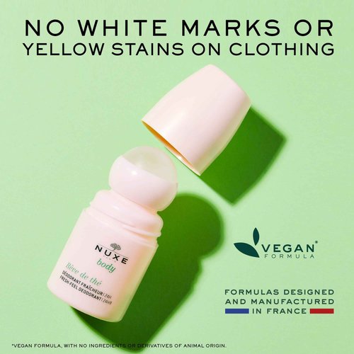 Nuxe Huile Prodigieuse Multi-Purpose Dry Oil (3.3 Fl Oz) & Rêve de Thé Aluminum-Free Deodorant (1.6 Fl Oz) Skincare Duo for Nourished Skin & Long-Lasting Freshness