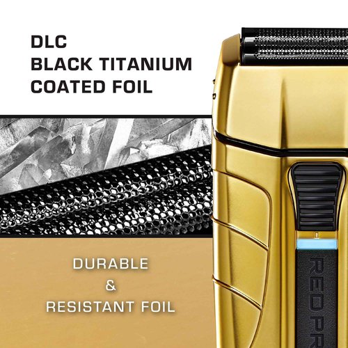 RED Pro Cord/Cordless Rechargable Titanium Foil Shaver and Men Grooming Pouch
