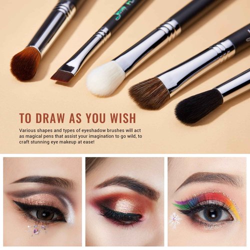 Jessup Makeup Brushes Set Professional 27 pcs Brush Makeup Premium Synthetic Foundation Contour Powder Blush Highlighter Eyeshadow Concealer Brow Face Make Up Brushes Tools Black/Silver T133