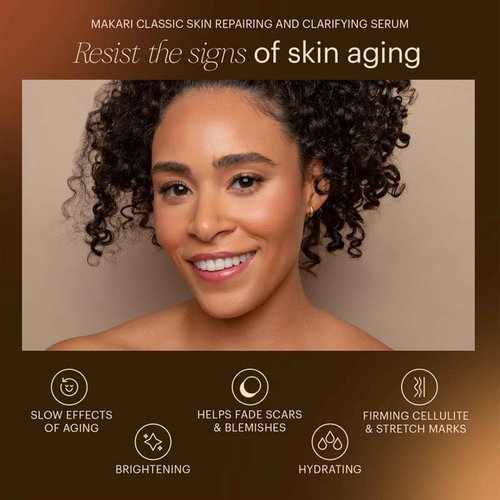 Makari Classic Skin Repairing and Clarifying Serum (1.35 fl oz) | Dark Spot Treatment Serum | Reuvenates Tone and Texture | Softens, Smoothens, and Brightens Skin | Recommended for All Skin Types
