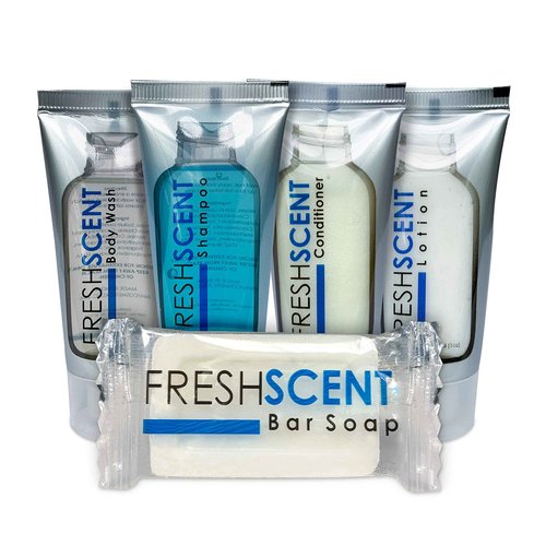 Freshscent Body Wash 1oz (200 Pack) Hotel Travel Size, Bulk Amenities and Toiletries for Hospitality