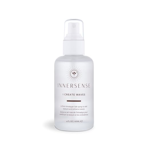 INNERSENSE Organic Beauty - Natural I Create Waves Pink Himalayan Salt Spray | Non-Toxic, Cruelty-Free, Clean Haircare (4oz)