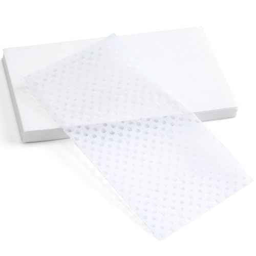 100pcs End Papers for Hair, Breathable Disposable Salon Hair Perm Papers, High Temperature Resistance Curling Tissue Styling Accessories for Cold and Hot Perms- White