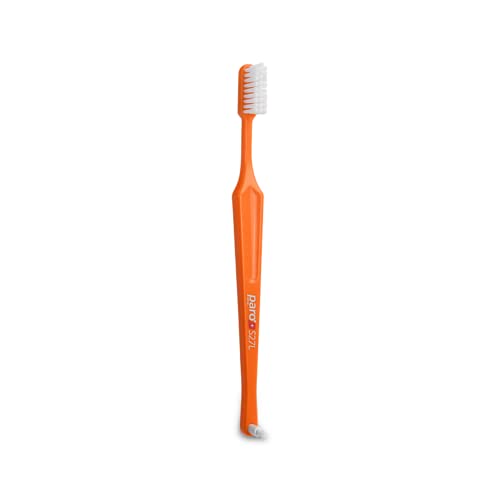 Paro S27L Toothbrush | Small Brush Head Toothbrush with Soft Bristles and Exchangeable Interdental Space F | 3 Rows 27 Tufts for Thorough Cleaning and Gum Care | 12 Pack