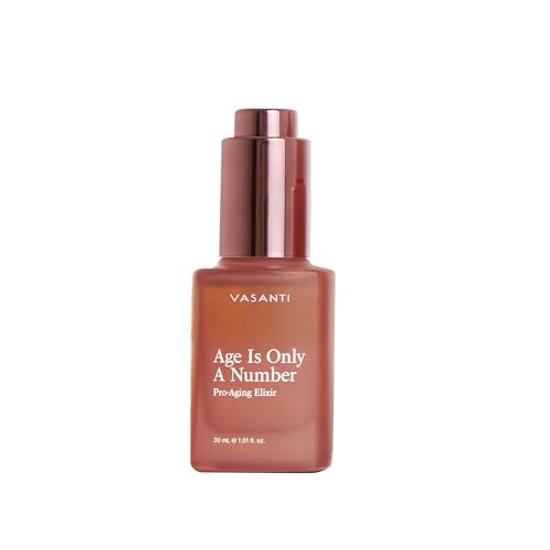 VASANTI Age Is Only A Number Elixir ? Anti-Aging Treatment Serum for Wrinkles, Dullness, and Hydration ? Paraben-Free, Vegan, Clean Skincare for Radiant, Youthful Skin