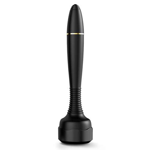 Derma Roller Stamp Microneedling Roller for Home Use - Men Women Micro Needling Roller Stamp 0.25mm - Black