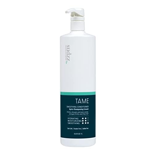 SUDZZFX TAME Smoothing Conditioner ? Hydrating & Moisturizing Hair Treatment ? Frizz Control, Color Safe, Sulfate-Free, Paraben Free ? Conditioner for Dry & Damaged Hair, 33.8 fl oz