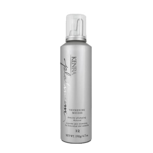 Platinum Thickening Mousse 12 | Volumizing Styler | Adds Fullness & Body | Humidity Protection Up To 48 hours | Density Plumping up tp 150% | Thermal Protection | All Hair Types