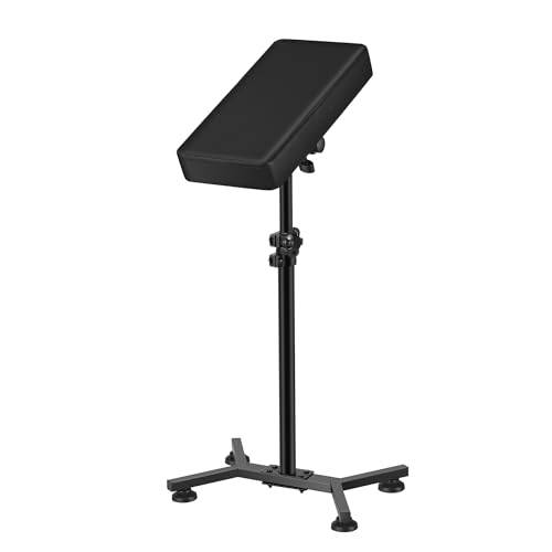 POARMEEY Tattoo Armrest Stand Professional Tattoo Armrest Adjustable Height Angle Made of Solid Metal Frame and Soft Leather Thick Cushion