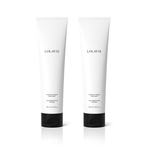LolaVie Intensive Repair Treatment - 5 oz, 2 Pack - Significantly Strengthens Chemically-Treated Hair & Reduces Breakage for 10x Softer, Smoother Hair - Color Safe