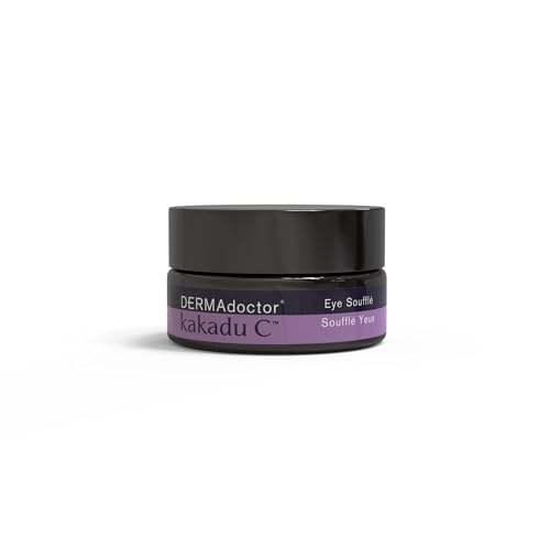DERMAdoctor Vitamin C Under Eye Cream - Caffeine & Vitamin E | for Dark Circles, Bags Under Eyes, Wrinkles, Puffiness, Eye Fatigue, Dehydration - Anti-Aging Under-Eyes Vitamins & Moisturizer Souffl?