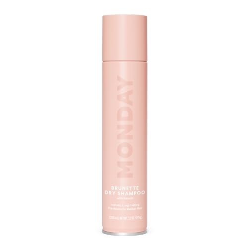 MONDAY HAIRCARE BRUNETTE Dry Shampoo with Keratin, oil-absorbing ideal for Darker Hair 200 mL