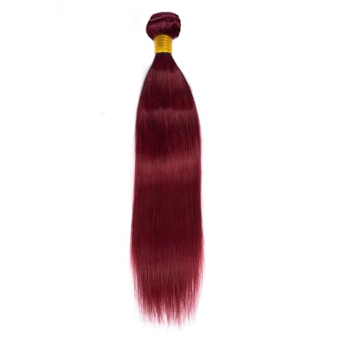 Brazilian Virgin Human Hair Bundles Burgundy 99J Straight Wave Bundles Human Hair 26 28 30 inch Unprocessed Brazilian Wine Red Quick Weave Hair for Black Women