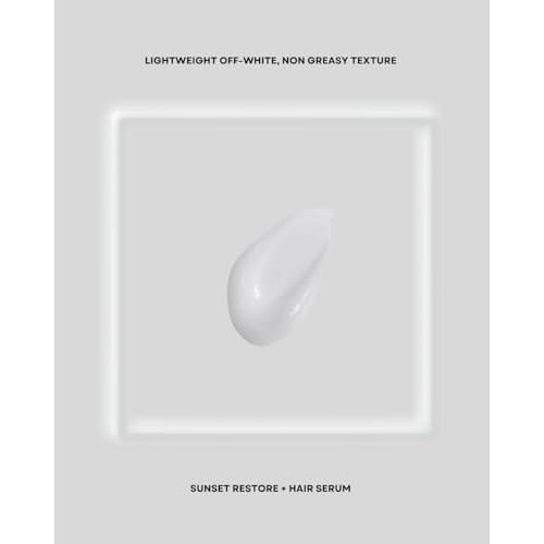 Night Hair Serum for Split Ends & Frizz Sunset Restore + Hair Serum | Leave-In Overnight Repair with Niacinamide & Protein | Strengthens, Smooths & Hydrates (3.4 oz)