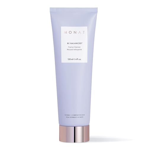 MONAT Be Balanced Foamy Cleanser - Purifying & Softening Foaming Facial Cleanser. Skin-Smoothing Antioxidants and Natural Fruit Acids Foaming Face Wash. Cleansing Foam - Net Wt. 120 ml / 4.0 fl. oz.