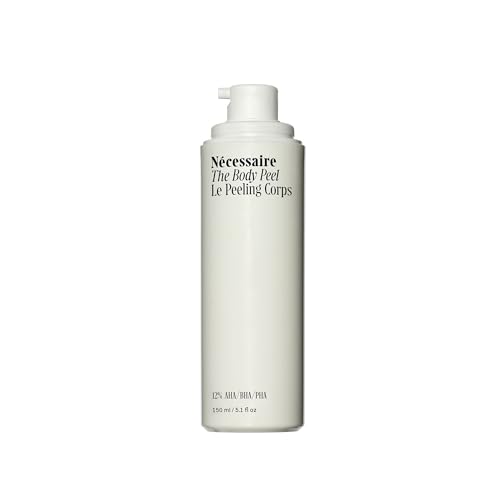 N?cessaire The Body Peel. Resurfacing Serum for KP, Ingrowns, Strawberry Skin and Discoloration. 10% AHA, 1% BHA, 1% PHA, Peeling Peptide. Dermatologist-Tested. Hypoallergenic. Non-Comedogenic. 150ml