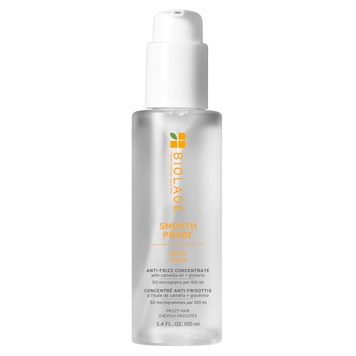 Biolage Smooth Proof Serum - Hydrates & Heals Brittle Strands, Frizz Control Hair Serum, For Frizzy Hair, With micro-dosed Camellia Oil & Glycerin