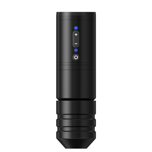 Kiss of Dragon Wireless Tattoo Machine with Coreless Motor - Rotary Cartridge Tattoo Pen with 2000mAh Power Supply Digital LCD Display for Professionals and Beginners Tattoo Artists