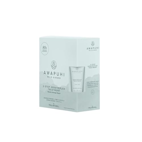 Awapuhi Wild Ginger by Paul Mitchell KeraTriplex Treatment (4-Pack), Ideal For Dry, Damaged + Color-Treated Hair