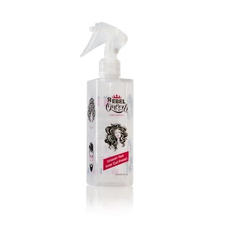 Rebel Queen Curl Control Spray - The Best Lightweight All-in-One Curly Hair Mist for Frizz Control, Hydration, Definition, and UV Protection