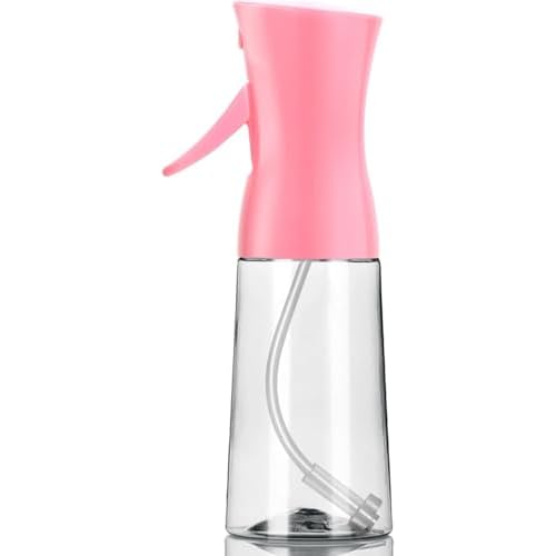 Spray Bottle,Fine Mist Spray for Hair,Ultra-Fine Continuous Spray Bottle for Skincare,Plant Care,Pet Grooming,Cleaning, Refillable Spray Container,Christmas Gift (1Pcs Light Pink 6.8oz)