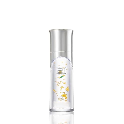 ROYAL HERB 21 LOTION Face, Neck and D?collet? Moisturizer with Aloe Vera, Hyaluronic Acid, Yeast Extract and Gold, 1.18 FL OZ / 35ml
