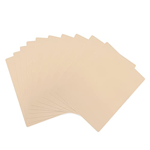 Blank Tattoo Practice Skin,20pcs 8x6" Tattoo Skin Practice Double SidesFake Skin Tattooing and Microblading Eyebrow Practice Skin for Tattoo Supplies,Beginners and Experienced Artists