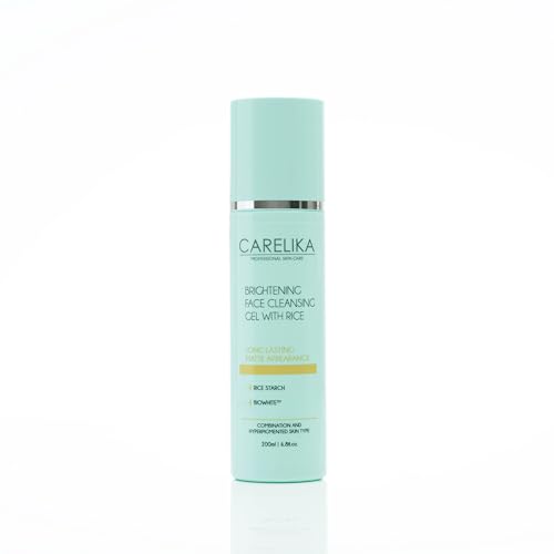 Brightening Face Cleansing Gel with Rice Extract ? Gentle Cleanser for Combination & Oily Skin, 200ml
