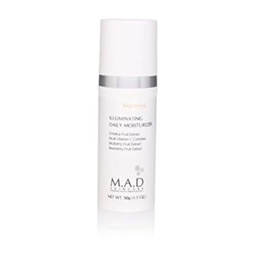 M.A.D Skincare Brightening Illuminating Daily Moisturizer, 50g (1.7oz)